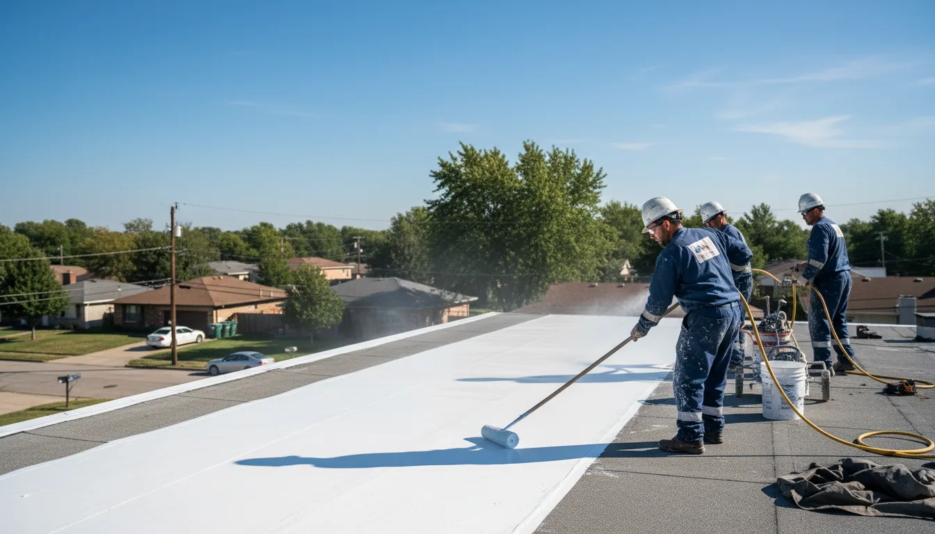 Commercial roof coating in Servia, IN near me